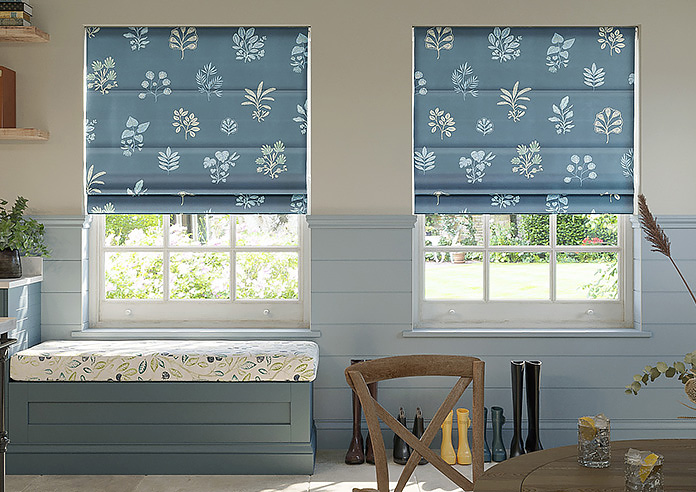 Botanical Velvet, Oceania - Motorised Roman Blind - Image 3